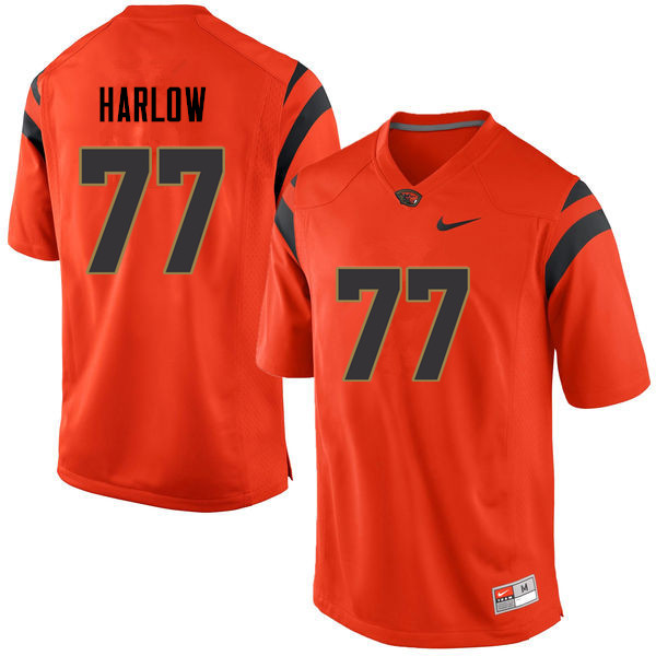 Youth Oregon State Beavers #77 Sean Harlow College Football Jerseys Sale-Orange